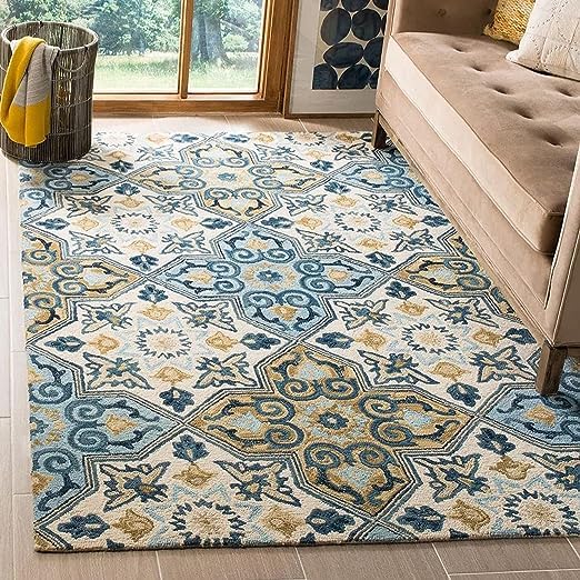 Soft Pure Woolen Modern Collection Tufted Carpet for Living Room,Bedroom'Kitchen and Hall (6 X 8) Feet-image-45