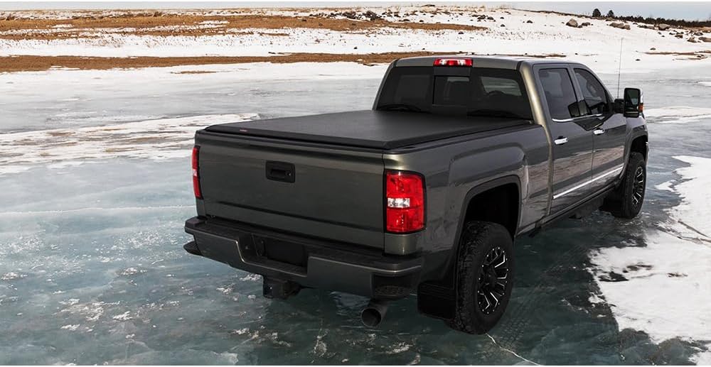 Tonneau Cover 1pc 6.5 ft Soft Top Roll-up Truck Bed for Ford for F350 SuperDuty 1999-2016 0588