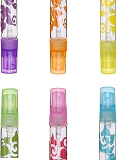 Baluue Glass Spray Bottles, Empty Perfume Spray Bottle, 10ml Refillable Mini Bottles, Colorful Fine Mist Spray Bottles,Sam...