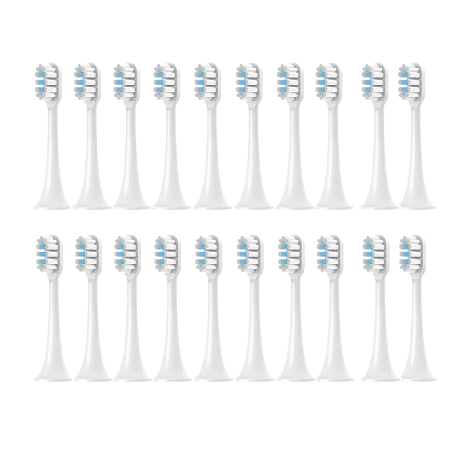 Weiche Bürstenköpfe, T300 T500 T500C T700 | Ersatz-Zahnbürstenköpfe für Erwachsene(White-20PCS)