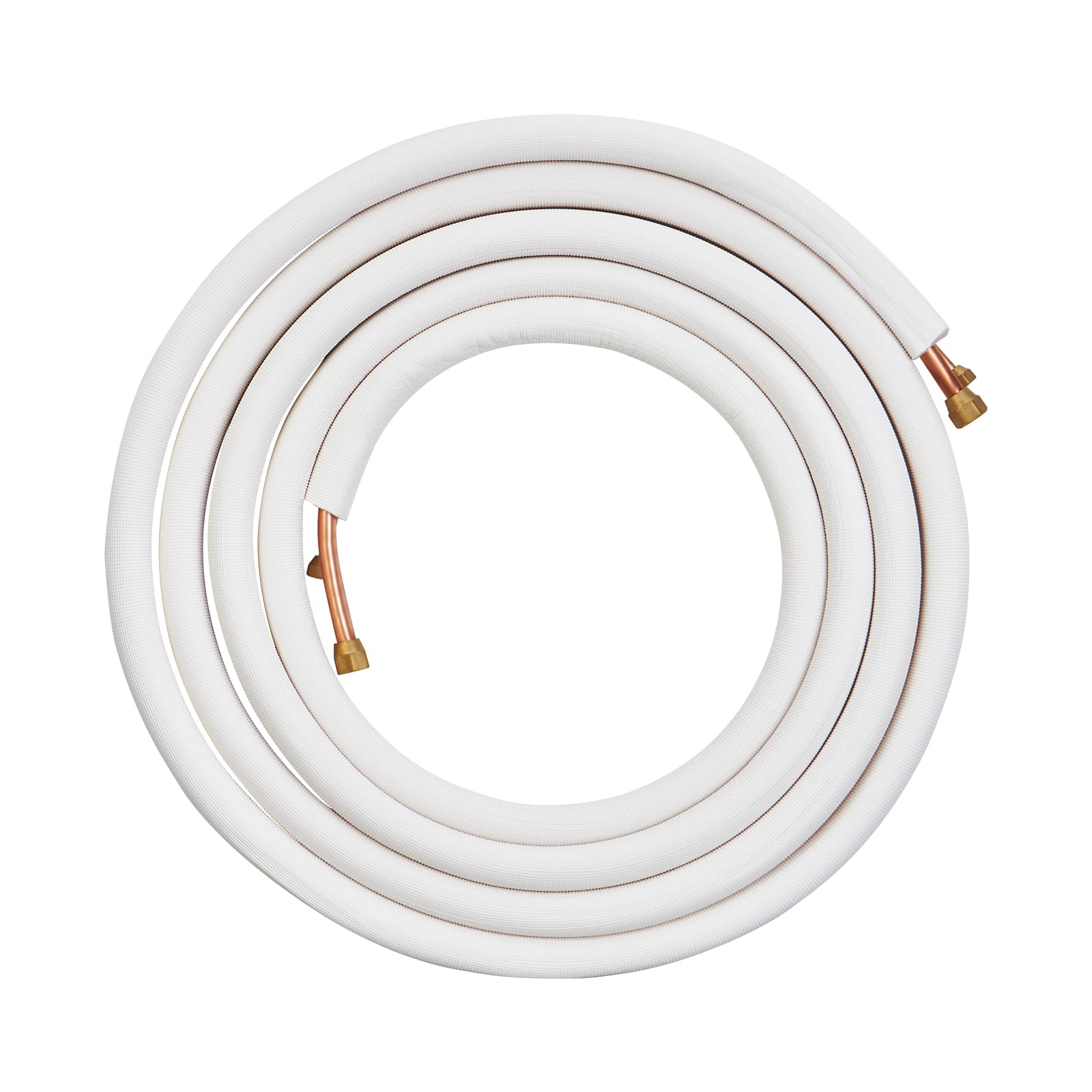 VEVOR Mini líneas divididas, tubos de cobre de 25 pies, 9,53 mm, 15,875 mm de diámetro exterior, aislamiento de triple capa para mini aire acondicionado dividido, equipo de refrigerante