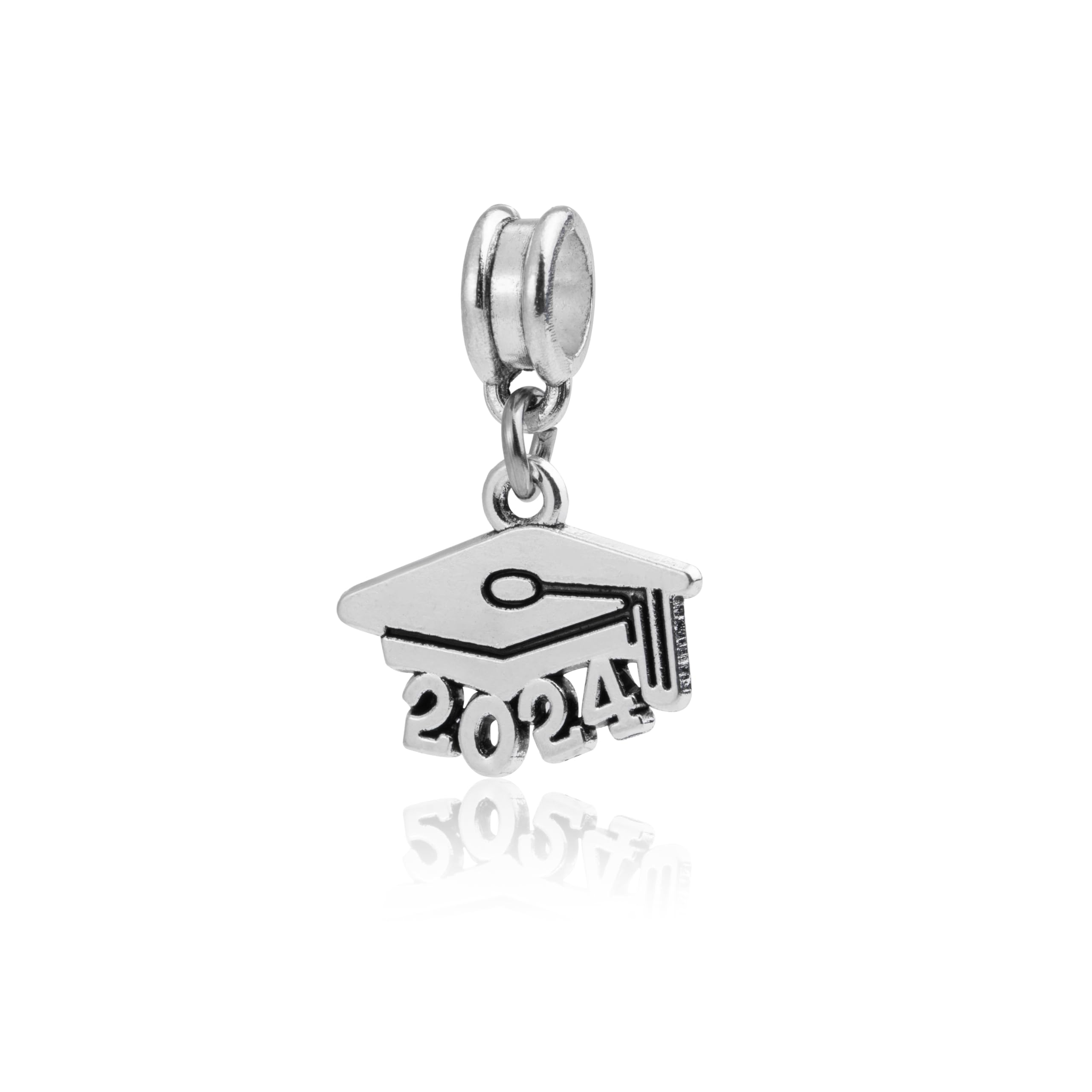 Cherityne Dangle Graduation Cap Charm Bead