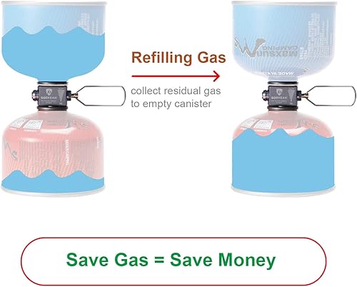 Miniatura 3 de SOOYEAH Adaptador de repuesto de gas, repuesto de combustible de isobutano, cambio de bote de isobutano, cambio de recipiente de válvula lindal,