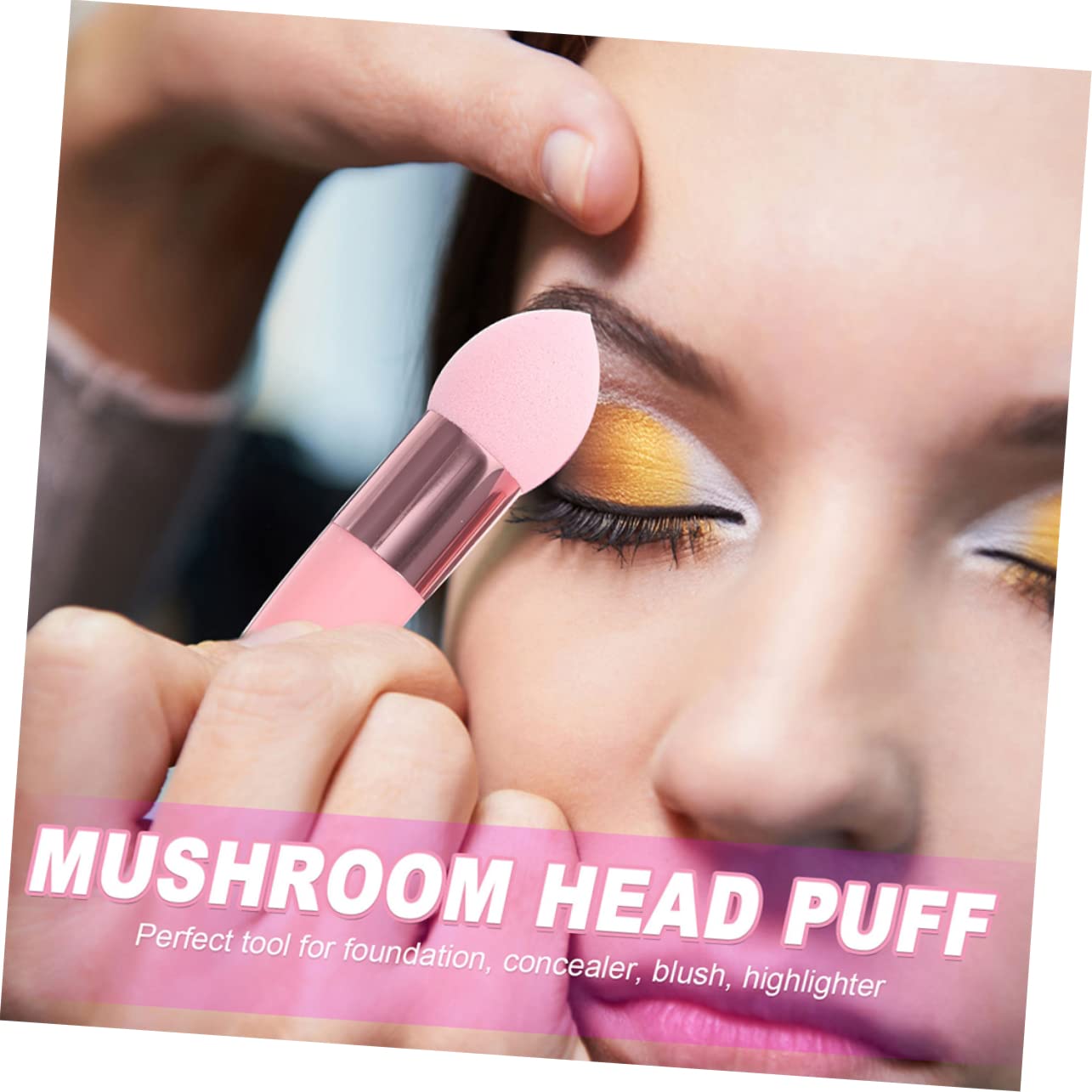 Mikinona 18pezzi Spugne Per Trucco Forma Di Fungo Applicatori Per Fondotinta e Cosmetici Lavabili e Riutilizzabili Per Fondotinta e Polvere