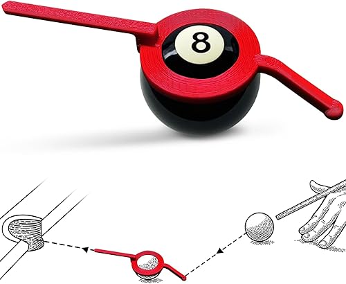 Ayuda de entrenamiento de billar en la piscina, marcador de posición de la pelota con guía de visión ajustable, guía de práctica para apuntar