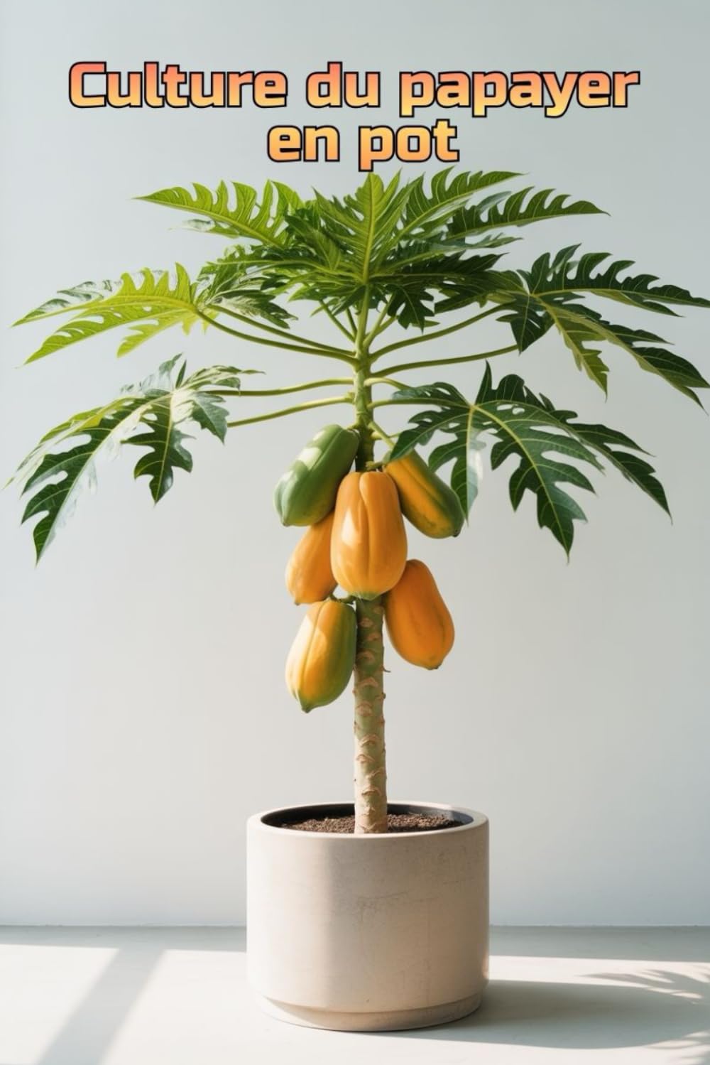 Culture du papayer en pot: Guide complet étape par étape pour cultiver des papayes chez soi ou en appartement : de la plantation à la récolte (fruits)