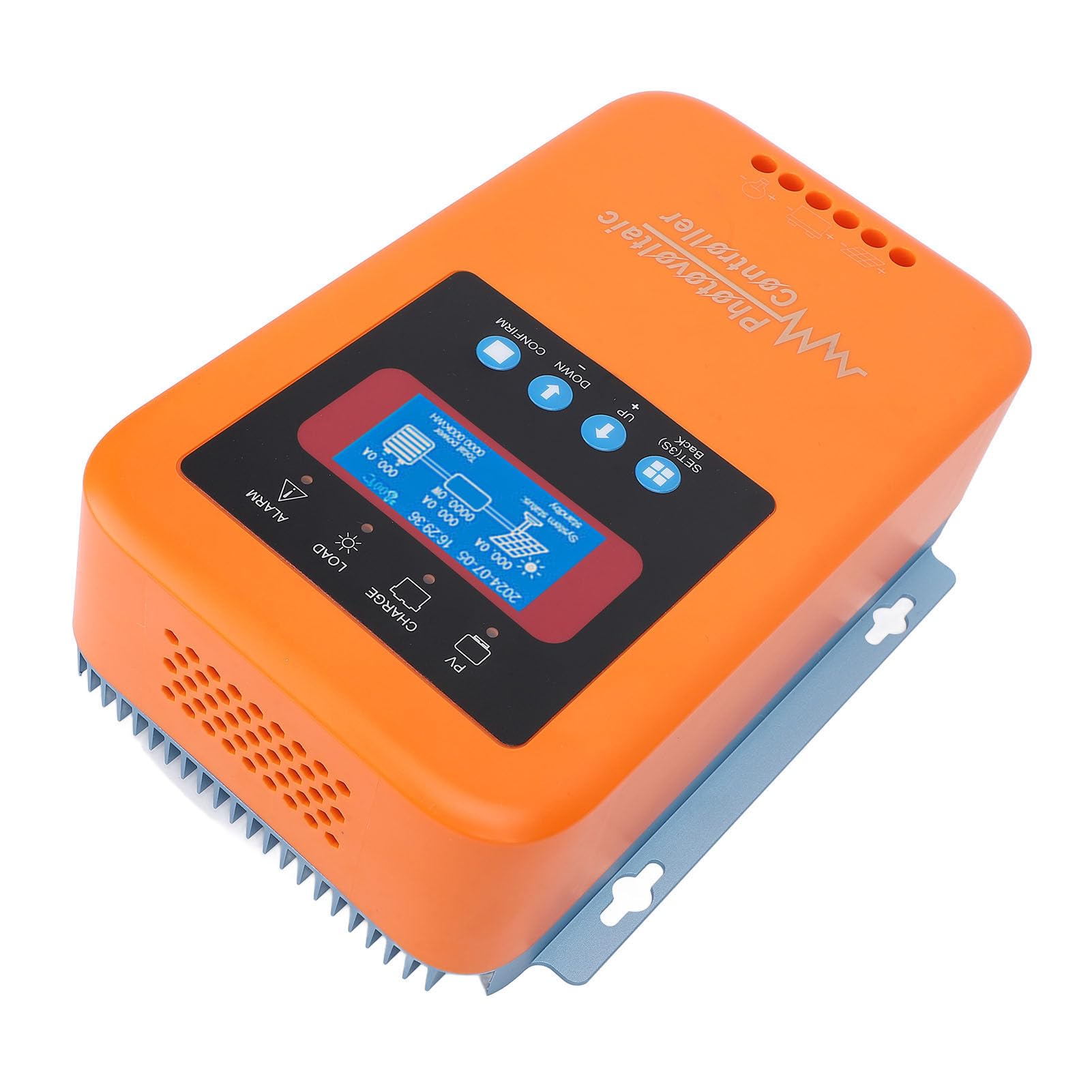 Denash Controlador de Carga Solar MPPT, Regulador de Panel Solar de 12 V, 24 V, 36 , 48 con Pantalla LCD, Controlador de Carga de Panel Inteligente para Doméstico de Barco RV Fuera de la Red