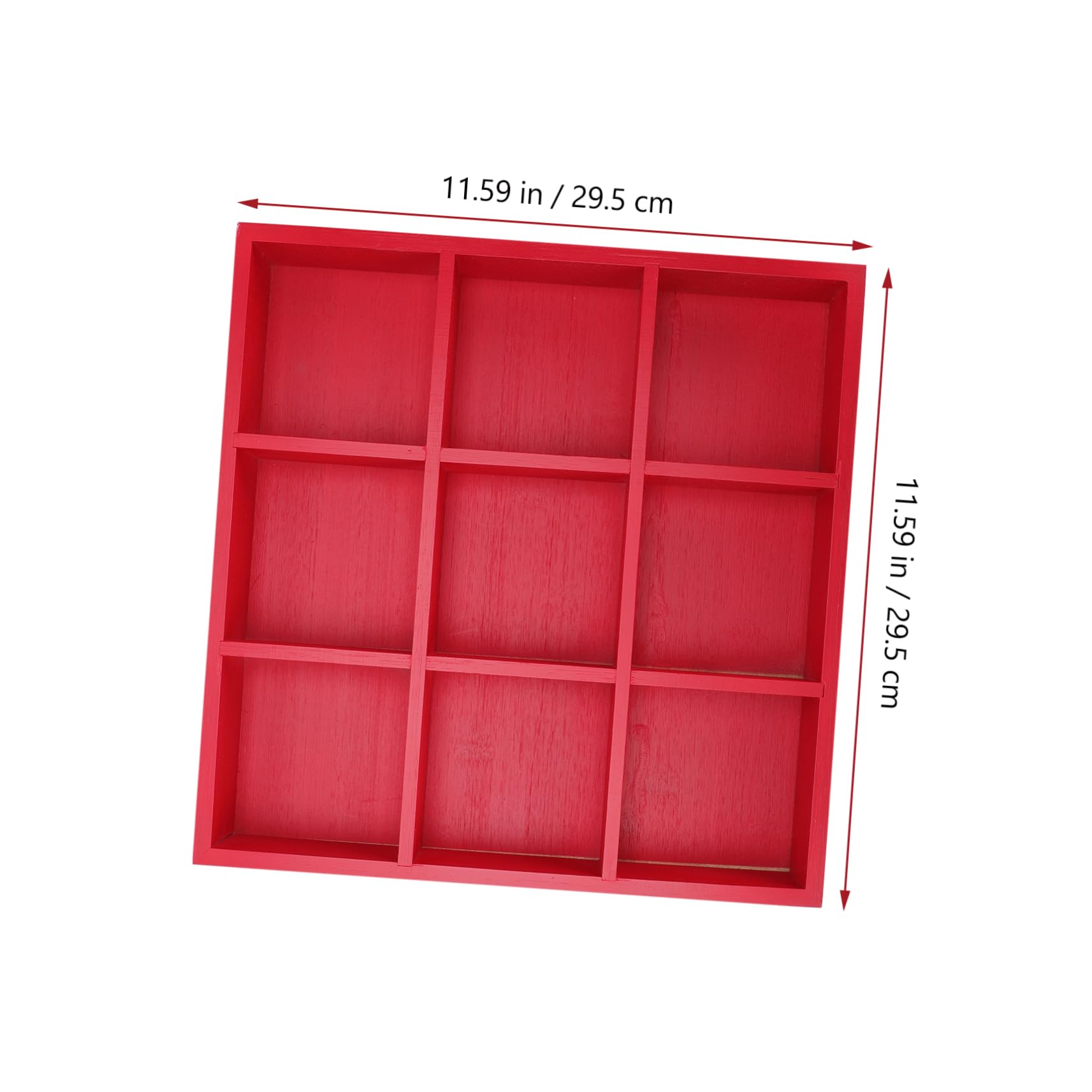 SOLUSTRE Organizer Trays Bamboo Vegetable Platter Food Service Dish Multi-Grid Compartment Plate Fine Craft