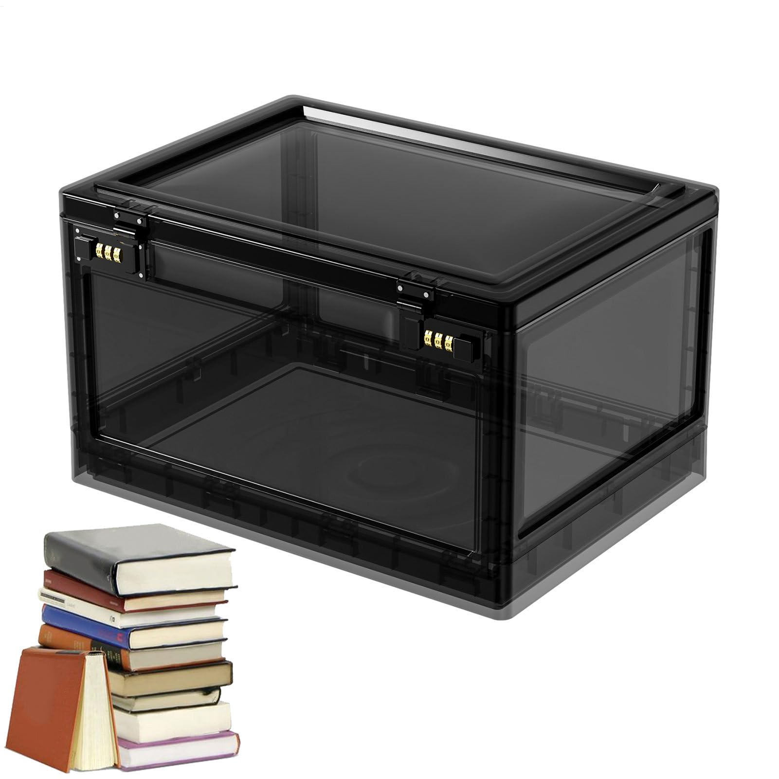 Generisch Medicine Lock Box - abschließbarer Lagerbehälter, stapelbare | Medikamentenorganisator | Transparente sichere Passwortboxen für Food Snacks Kühlschrank Storage Phone Tablet Gefängnis Home