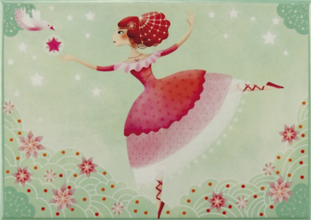 Vicky Tiel PORTAGIOIE CARILLON BALLERINA E STELLE, verde
