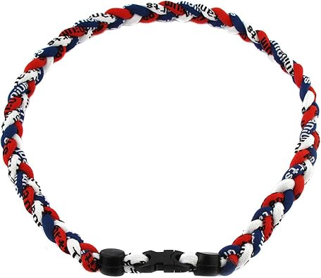 MapofBeauty 18 Inch Three Colors Three Braided Rope Tornado Necklace