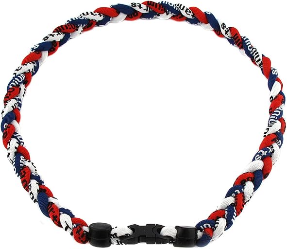 MapofBeauty 18 Inch Three Colors Three Braided Rope Tornado Necklace
