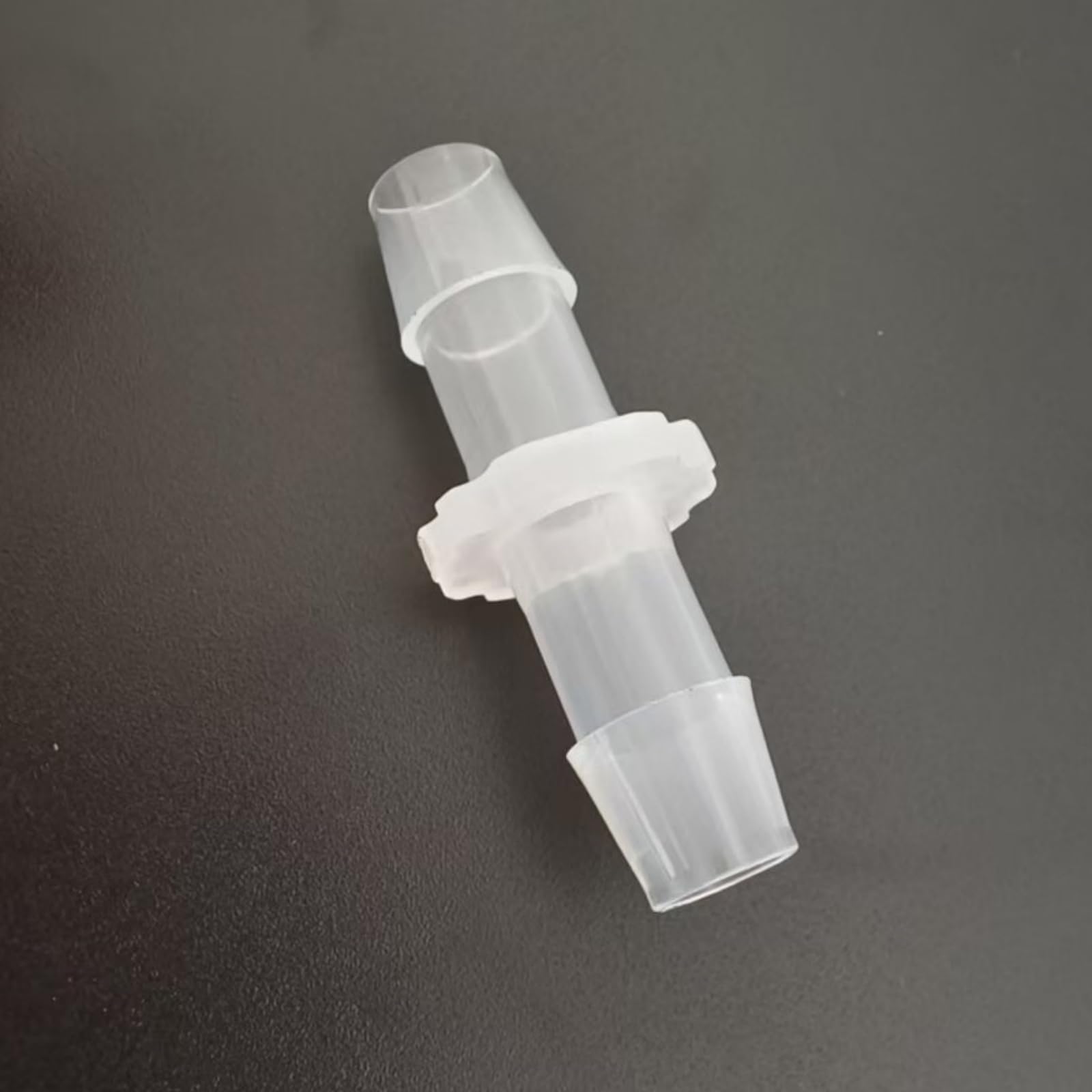 50-Pack Clear PP Equal Straight Barb Connectors for Laboratory, Food Machinery, and More(9.6mm 3/8inch)
