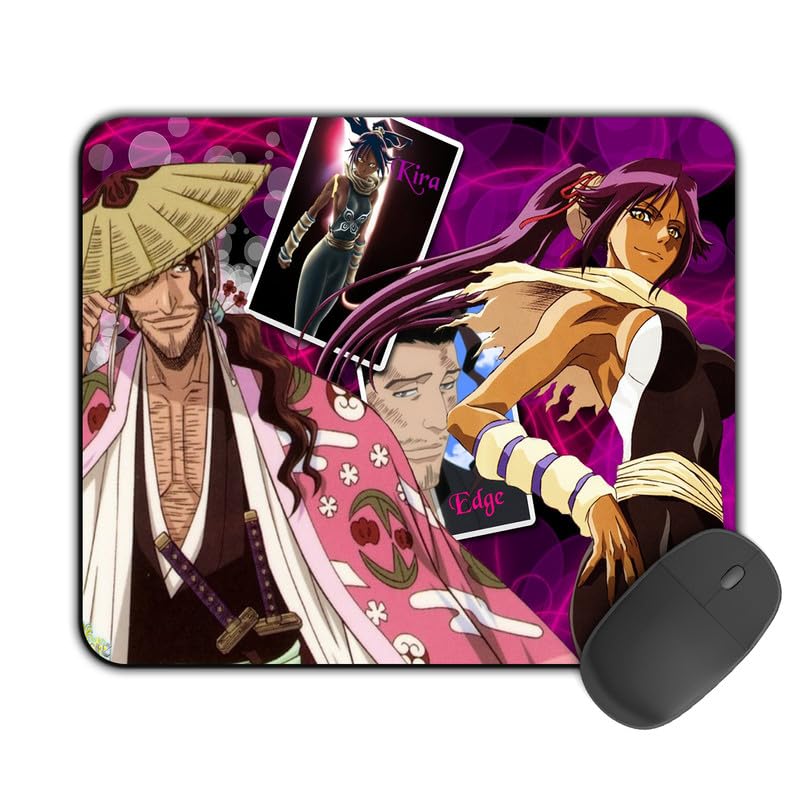 Image of Printed Designer Mouse Pad Kyoraku & Shihoin (200MM X 240 X 3MM) Enhance Gaming and Work Performance Comfortable and Precise Non-Slip Water Proof Bleach Mouse Pad.
