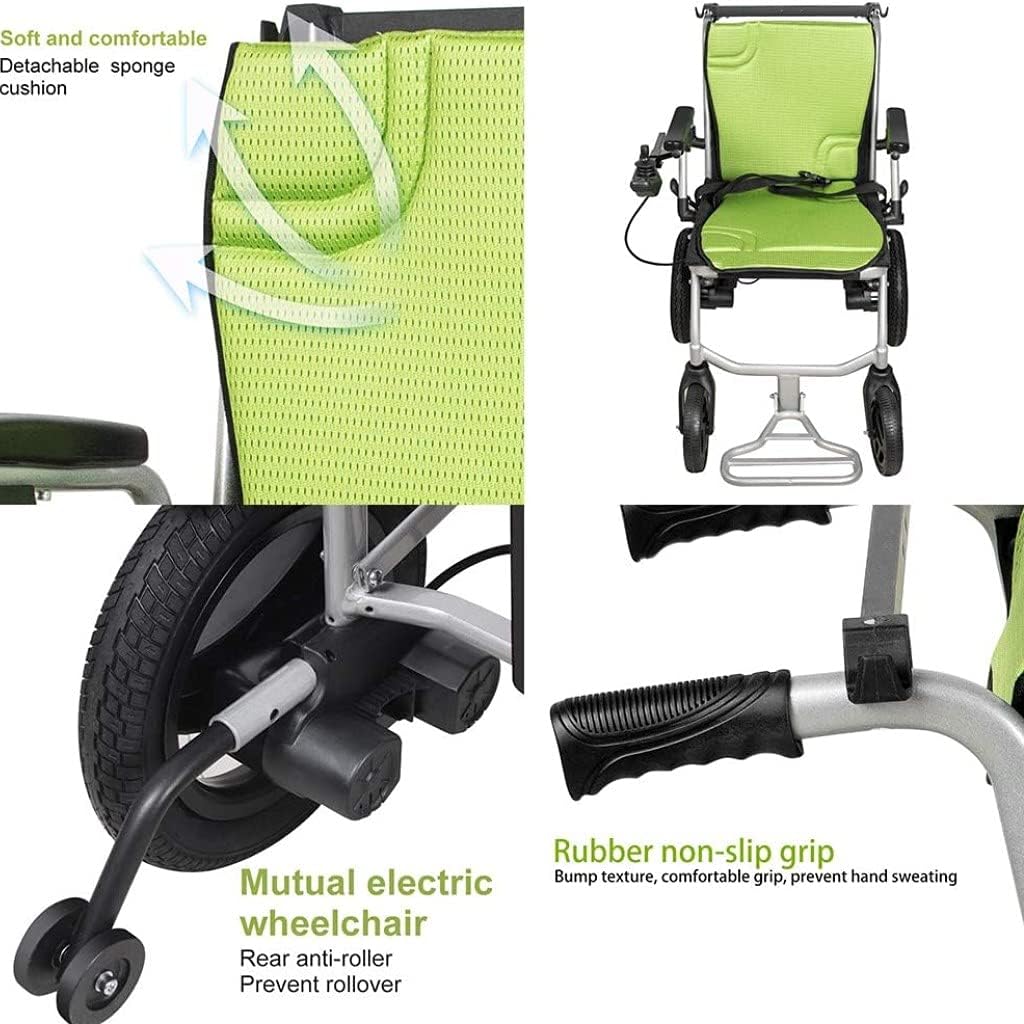 Rubicon World's Lightest (only 30lbs) Foldable Electric Wheelchair, Travel Size, User-Friendly. : Health & Household
