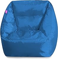 Vista 185 de Posh Creations Puf estructurado cómodo para jugar, leer y ver la televisión, Malibu Lounge, tela de lona para colorear, criaturas