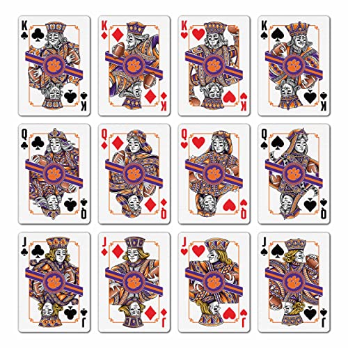 Image of YouTheFan NCAA Officially-Licensed Playing Cards - Original Artwork on All face Cards and Jokers - Team's Official Colors - Quality Linen Texture - Designed in The USA