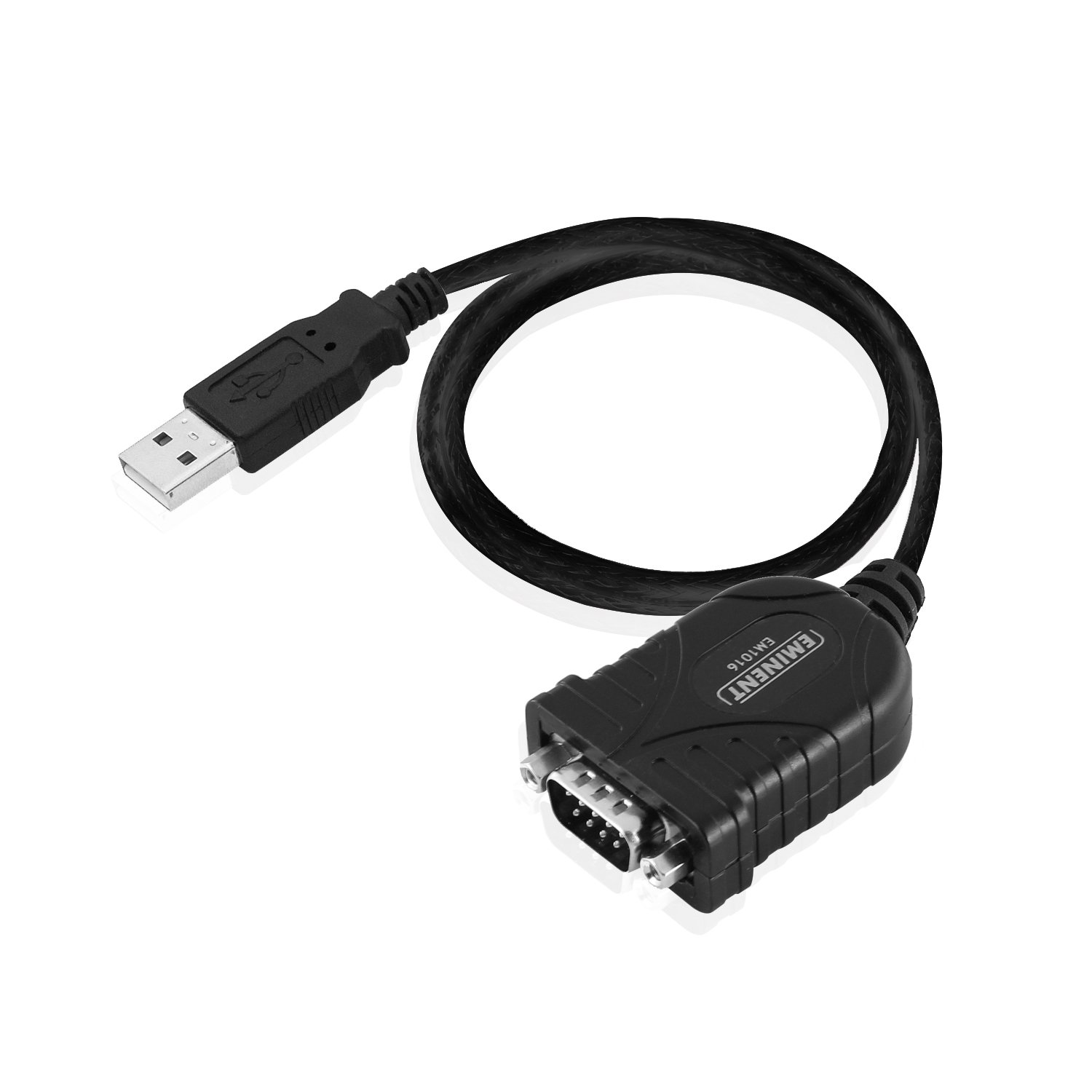 Eminent EM1016 USB auf Seriell Konverter, Hohe Leistung Schwarz