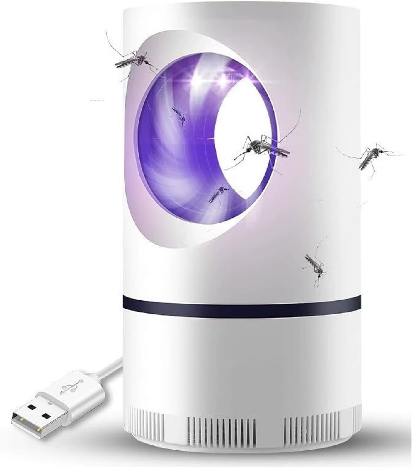 Lámpara matamosquitos UV silenciosa para eliminar insectos en interiores con USB