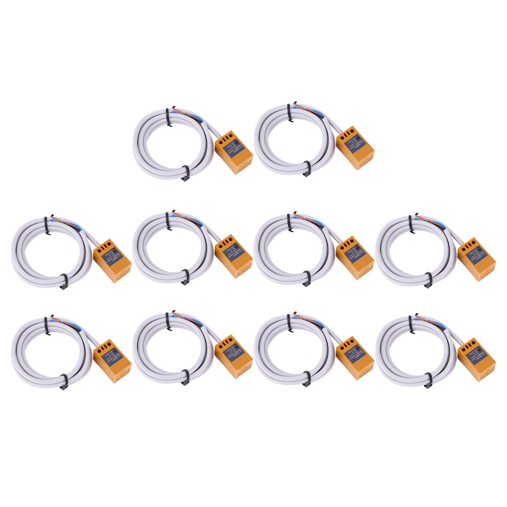10PCS DC 6-36V Commutateur de capteur de proximité inductif, TL-Q5MC1 Commutateur de capteur d'approche pour capteur de détection de métal de 5 mm