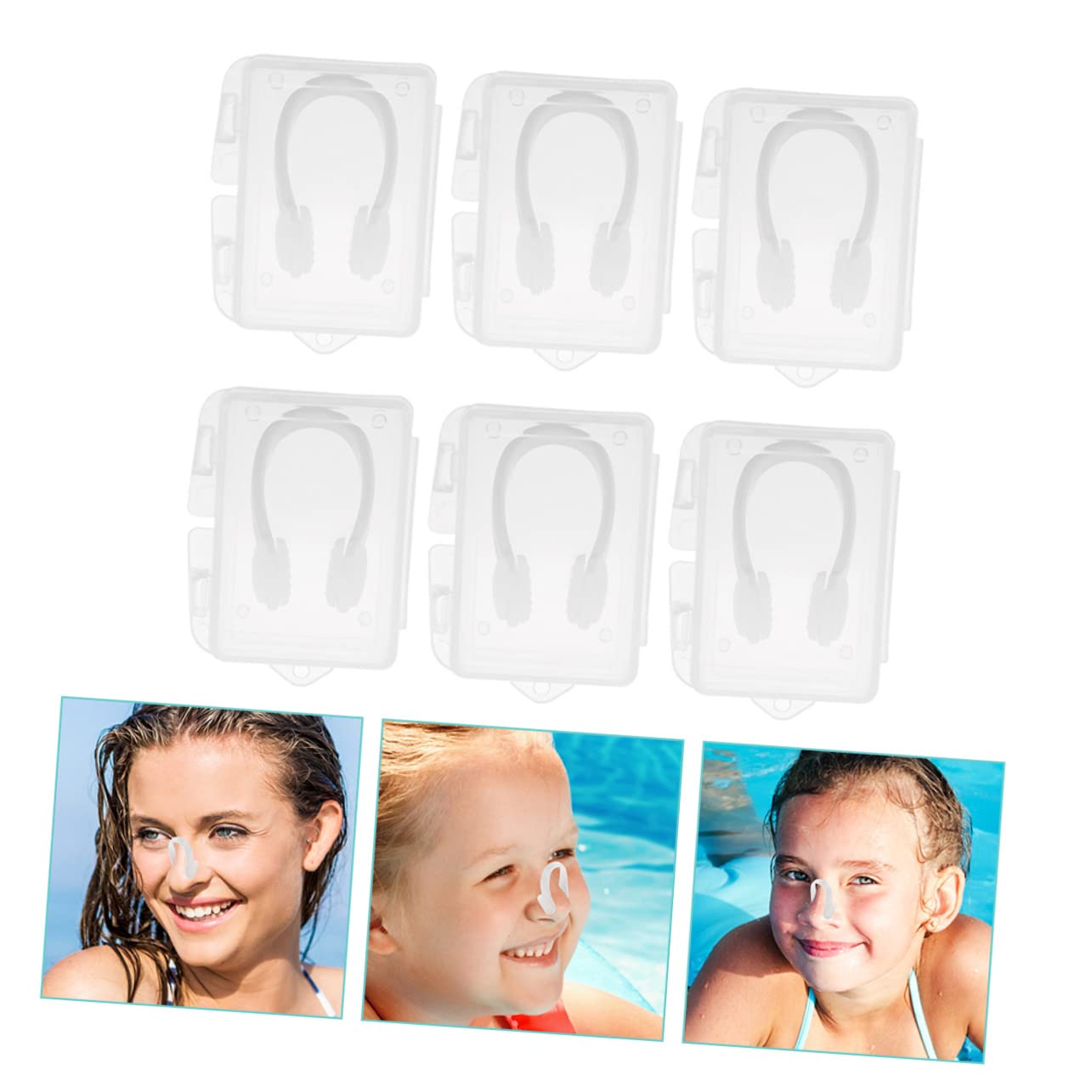 ifundom Pinzas De Natación Ajustables para Adultos Clips Nasales Impermeables para Evitar El Ingreso Unidades Color Accesorios para Entrenamiento Y Competición De