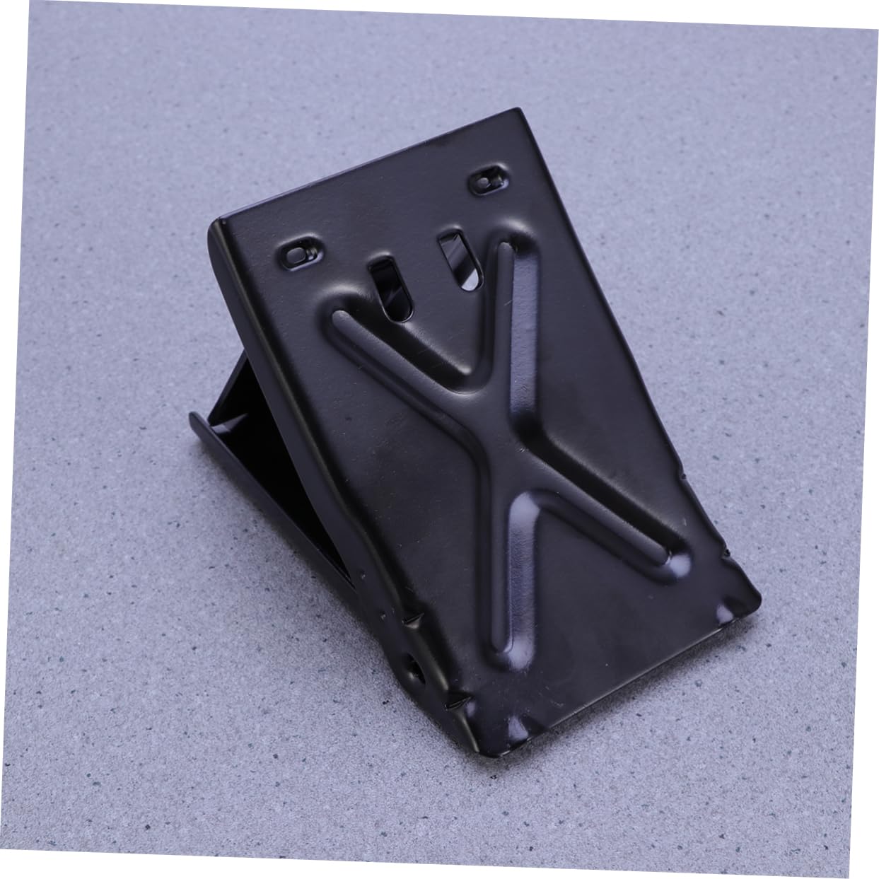 Happyyami 2pcs Black Rubber Stop Control Tire Triangle Pad Non Slip Heavy Duty Wheel Chocks for Cars and Trucks Durable Stabilizer Accessories for Safe Parking