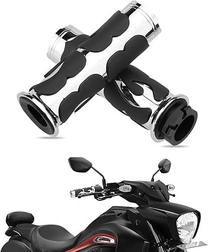 Miniatura 7 de LKV Empuñaduras de motocicleta CNC de 1 pulgada, agarre de mano con acelerador de cable, antideslizante, universal, compatible con Harley Davidson