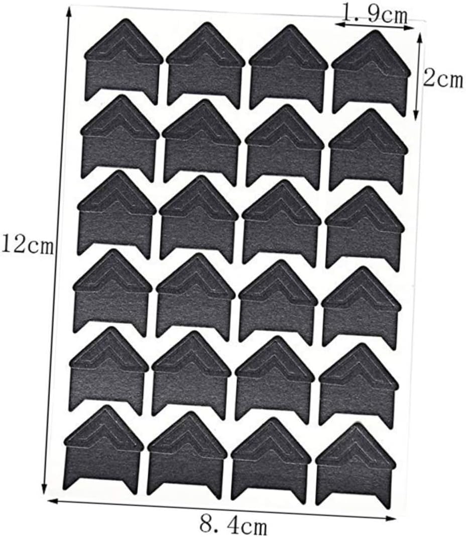 SHINEOFI 3sets Photo Corners for Scrapbooking Self Adhesive Stickers of Each Black and Golden Kraft Paper Stickers for DIY Photo Album Decoration 10sheets*3