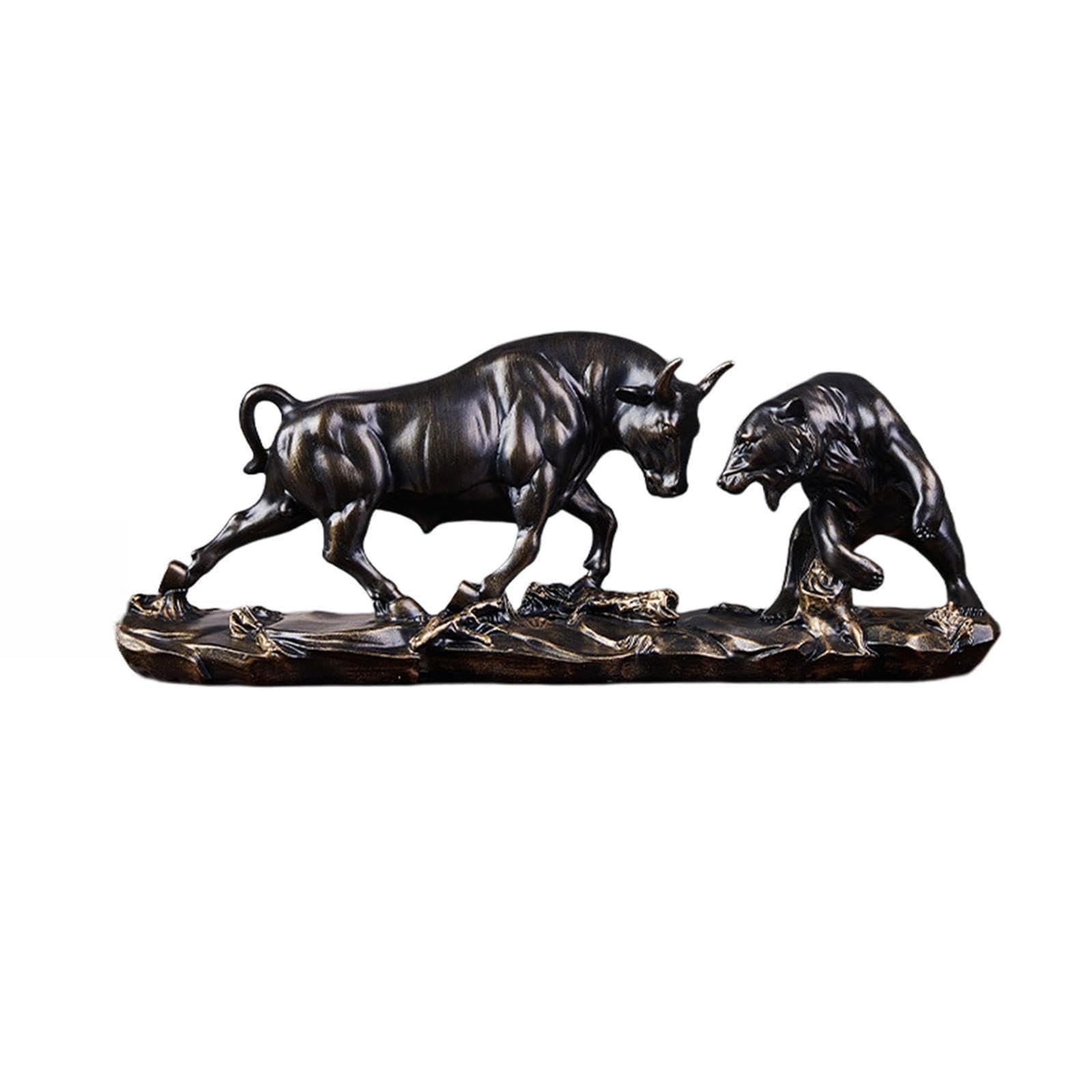 Modern Feng Shui Bull Bear Sculpture With Vintage Wooden Jewelry Box Organizer Decorative Storage Chest For Desk And Birthday Gifts-image-37
