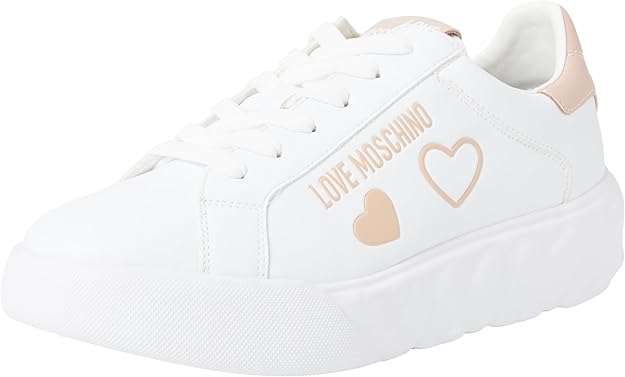 Love Moschino Damen Sneakers, Weiß, 35 EU : Amazon.de: Fashion