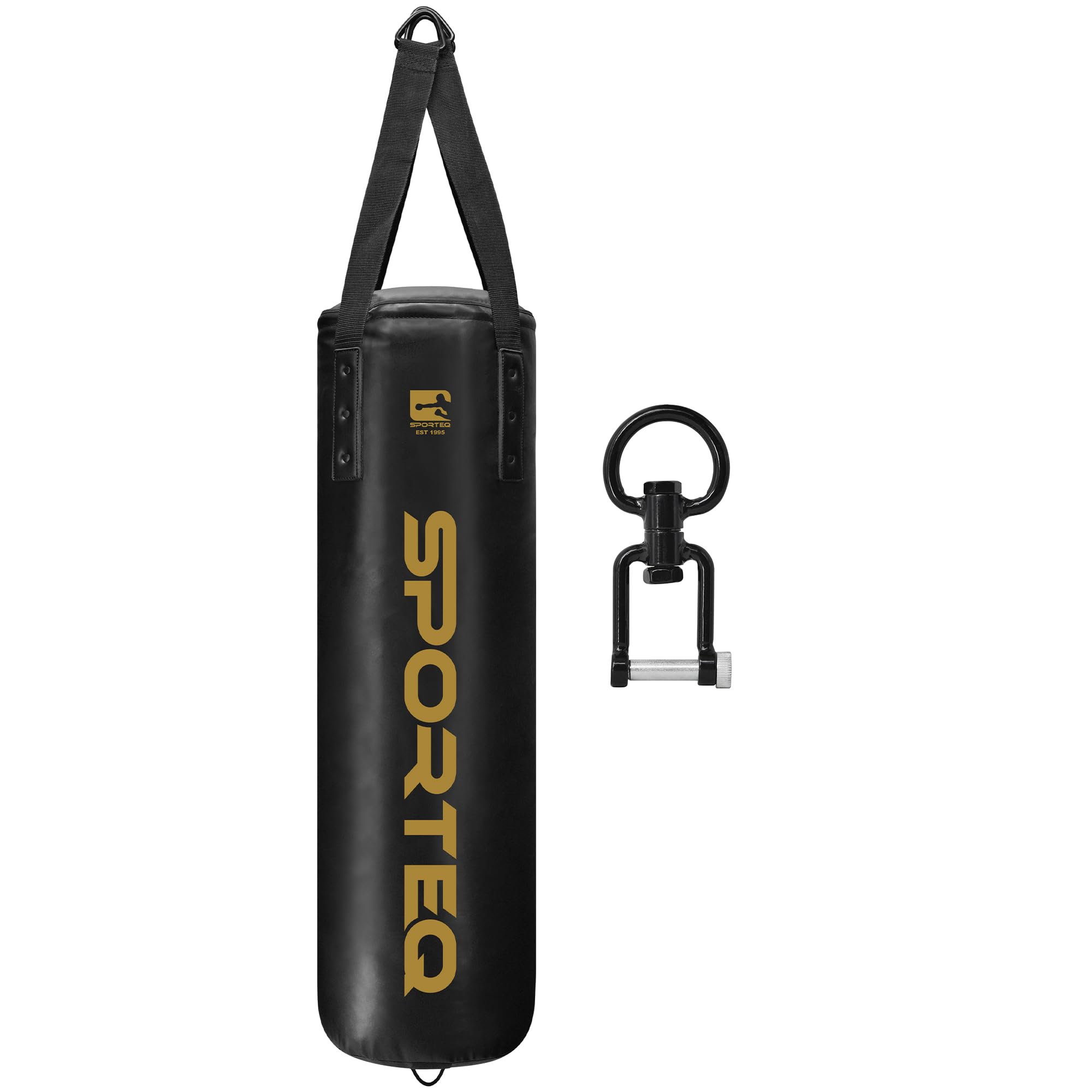 Sporteq Dyno Heavy Filled Punch Bag 3FT, 4FT & 5FT for All Ages & Genders | Boxing Martial Arts Kickboxing Muay Thai Karate | Home & Commercial Gym Use