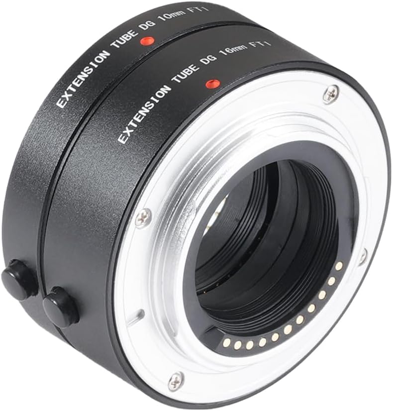 FEICHAO Auto Focus Macro Extension Tube Set (10mm and 16mm) Compatible with M4/3 Lens