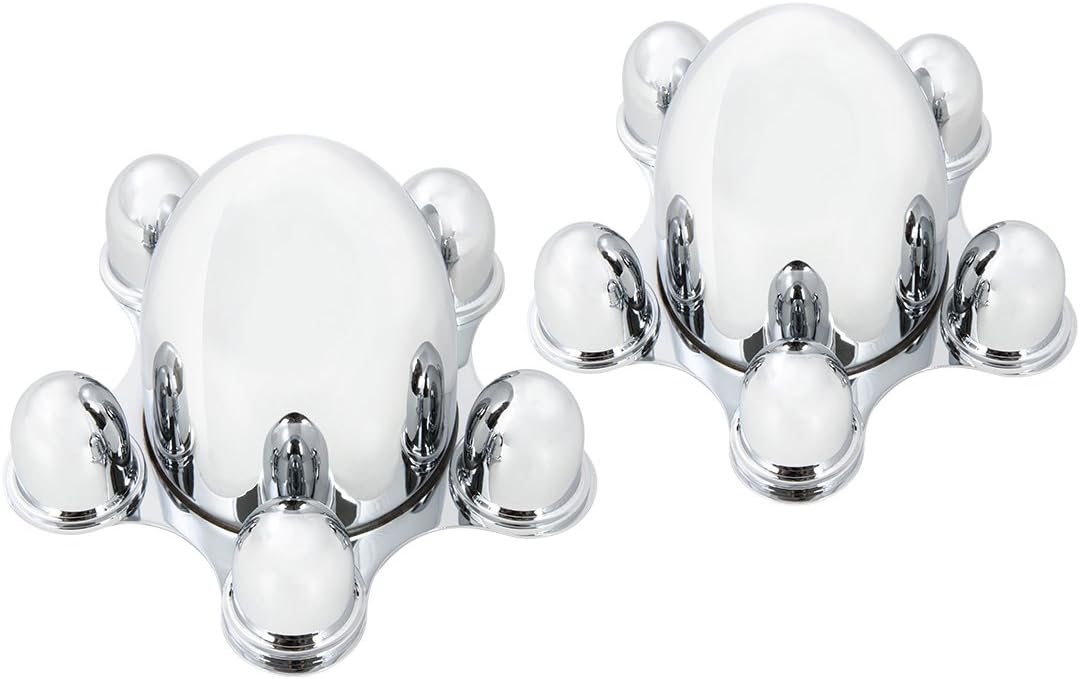 KNS Accessories KA8016 Chrome 5 Lug Spider Cap (for Ford, Hot Rod, Custom, Fits 5x4.5 bp)