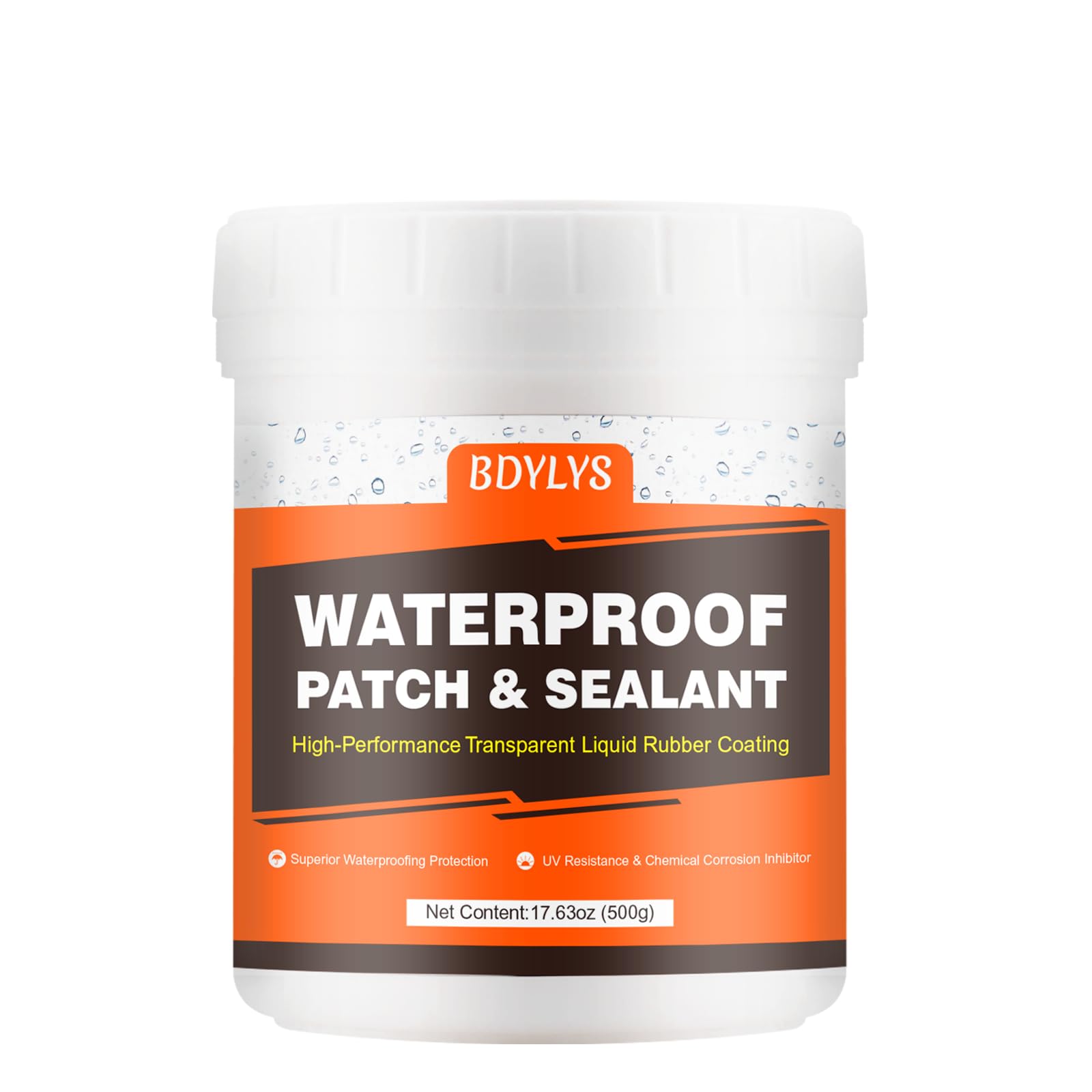 Liquid Waterproof Sealant, Invisible Waterproof Agent, Transparent Leak Repair Adhesive, 17.6 oz Indoor & Outdoor Waterproof Coating, 17.64OZ(500g), cwp-500g