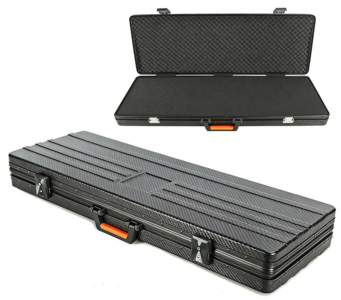 Valigetta Porta Armi Tattica 80/90/100/120 cm in ABS, Custodia Dura con Chiusura di Sicurezza, Interno Imbottito Antiurto per Fucili, Attrezzature da Pesca