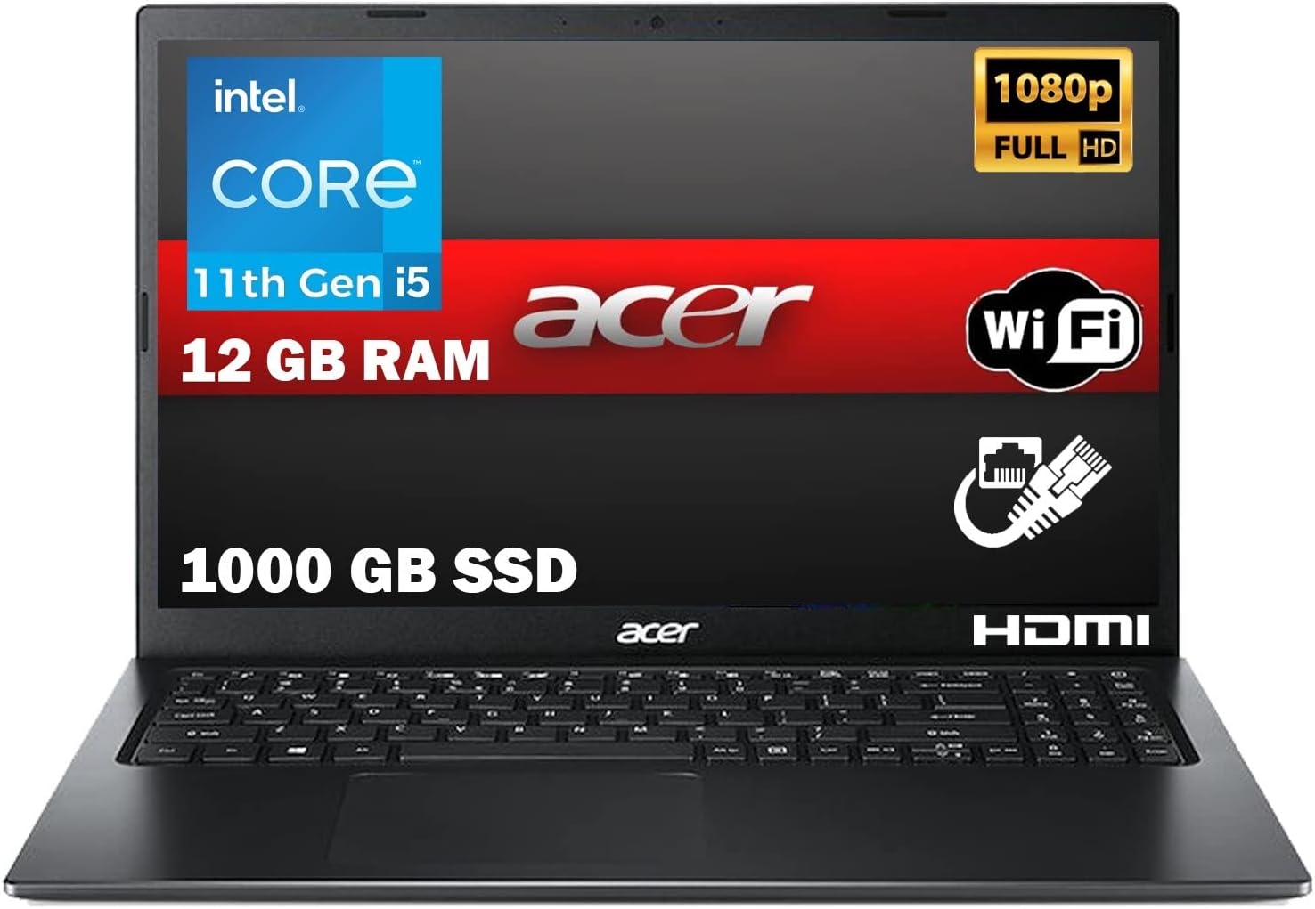 Acer Notebook Pc Portatile I5, Aspire 3,CPU i5-1135G7 4 Core, RAM 12 Gb SSD da 1000 Gb, 15.6 FHD IPS, Grafica Intel Iris Xe, Windows 11 Pro, pronto alluso, gar Italia Acer Notebook Pc Portatile I5, Aspire 3,CPU i5-1135G7 4 Core, RAM 12 Gb SSD da 1000 Gb, 15.6 FHD IPS, Grafica Intel Iris Xe, Windows 11 Pro, pronto alluso, gar Italia