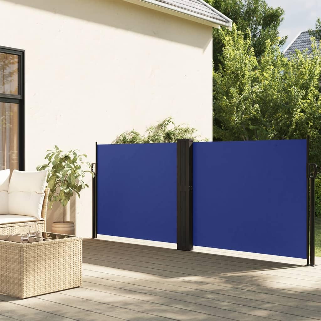 Store latéral extérieur imperméable 140 x 1000 cm et brise-vue jardin anti-UV