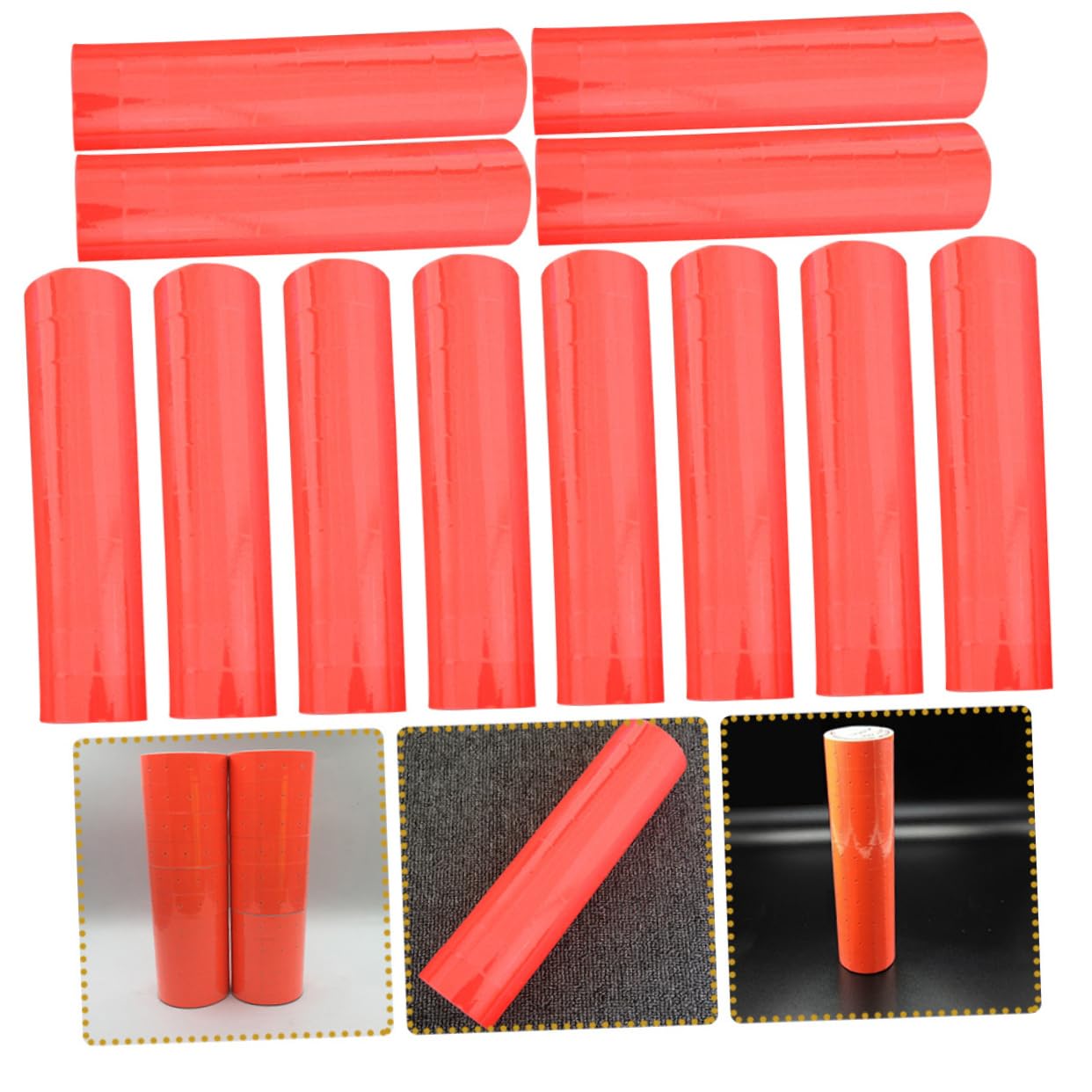 Uonlytech 5 Ensembles Papier De Prix Étiquette Petits Autocollants Vierges Autocollants Auto-adhésifs Autocollant Étiqueter Autocollant Vierge Simples Stickers 10 Rouleaux*5