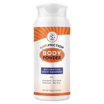 Chafing Relief Powder, Talc-Free Womens Body Powder for Underbreast, Groin & Feet, Sweat & Friction Defense for Gym & Sports, On-The-Go Portable, Stay Dry, Move with Confidence, Fresh Scent, 3.53oz