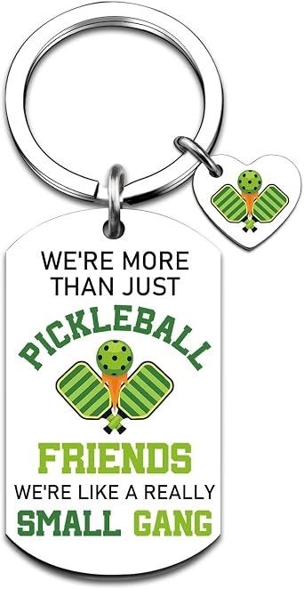 Pickleball Gifts for Women Pickleball Accessories Pickle Ball Keychain for Coaches Friends Pickleballs Bags Charms Friendship Gift for Christmas Birthday Graduation