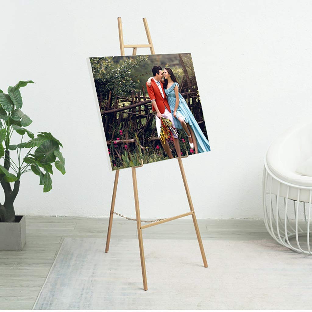 Caballete de hierro forjado resistente y duradero/trípode portátil/caballete para carteles de pie/para publicidad, bocetos, pintura, ferias comerciales, eventos en interiores y exteriores (tubo de ac