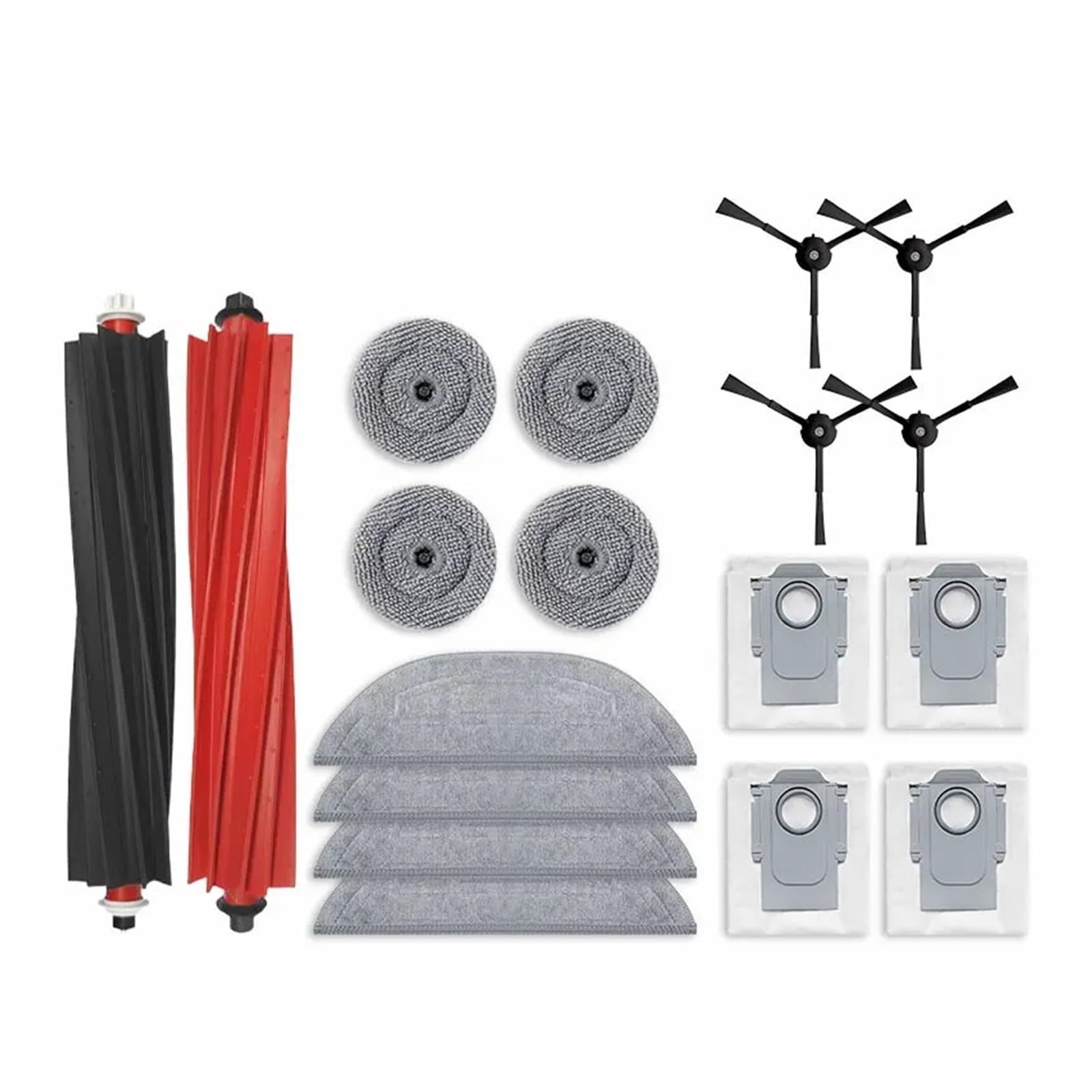 PORRSYDCD Dust Bag HEPA Filter Mop Cloths Roller Brush Spare Parts，Compatible With Roborock S8 MaxV Ultra / G20S Robot Vacuum Cleaner Accessories(Combination Pack 2)