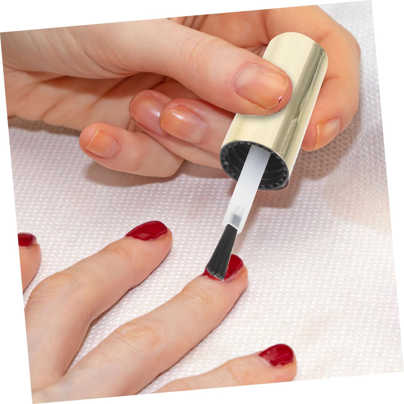 FRCOLOR 100 Piezas Cepillo De Reemplazo De Esmalte De Uñas Tapas De Repuesto Para Botellas De Uñas Tapas De Botellas De Uñas Tapas De Botellas De Gel De Repuesto Fibra Artificial