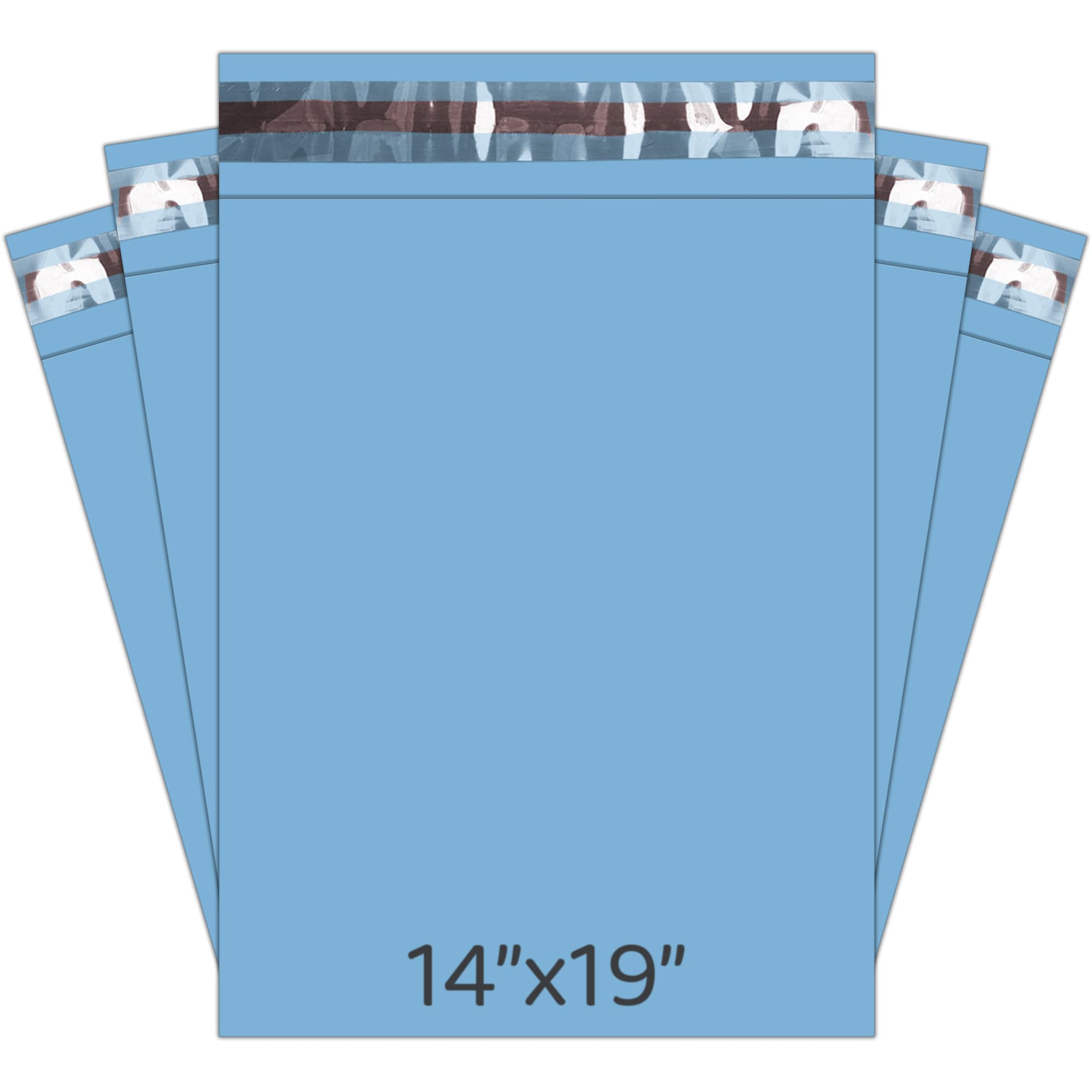 Mailing Bags, YUNJU Shipping Poly Postal Self Seal Bags in Size 14 x 19 Inch Size Small Mailing Bags Postage Packaging Bags 356mm to 483mm Blue 1000 Pack