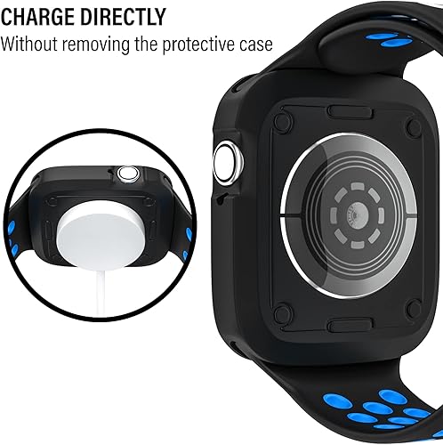 Vista 55 de Funda protectora exclusiva D & K de 1.5 pulgadas, compatible con Apple Watch, iWatch y relojes GPS, para hombres, mujeres y niños, iWatch 6/5/4/SE