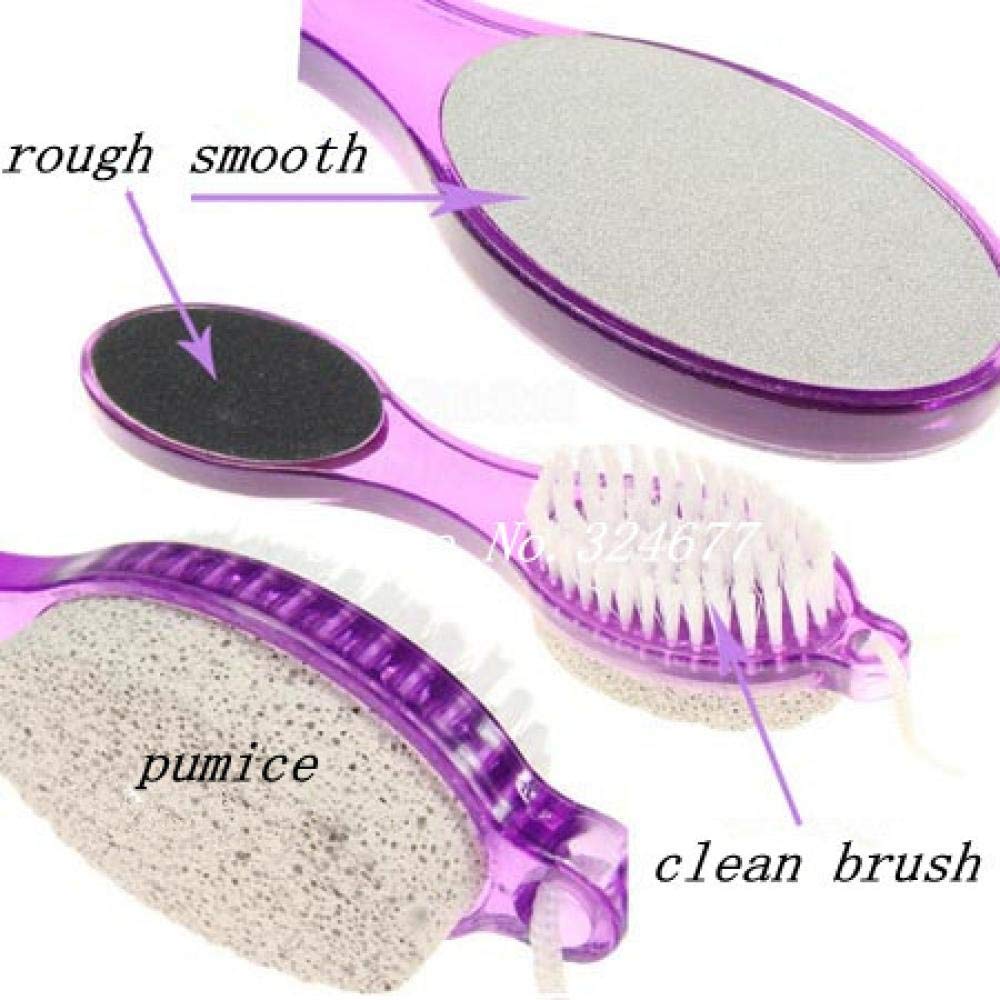 Snowpearl 4 In 1 Foot File With Pedicure And Manicure Brush Multi Use Pedicure Paddle Brush(Cleanse, Scrub, File And Buff) Pedicure Tool Pedicure Brush For Feet Foot Scrubber 1