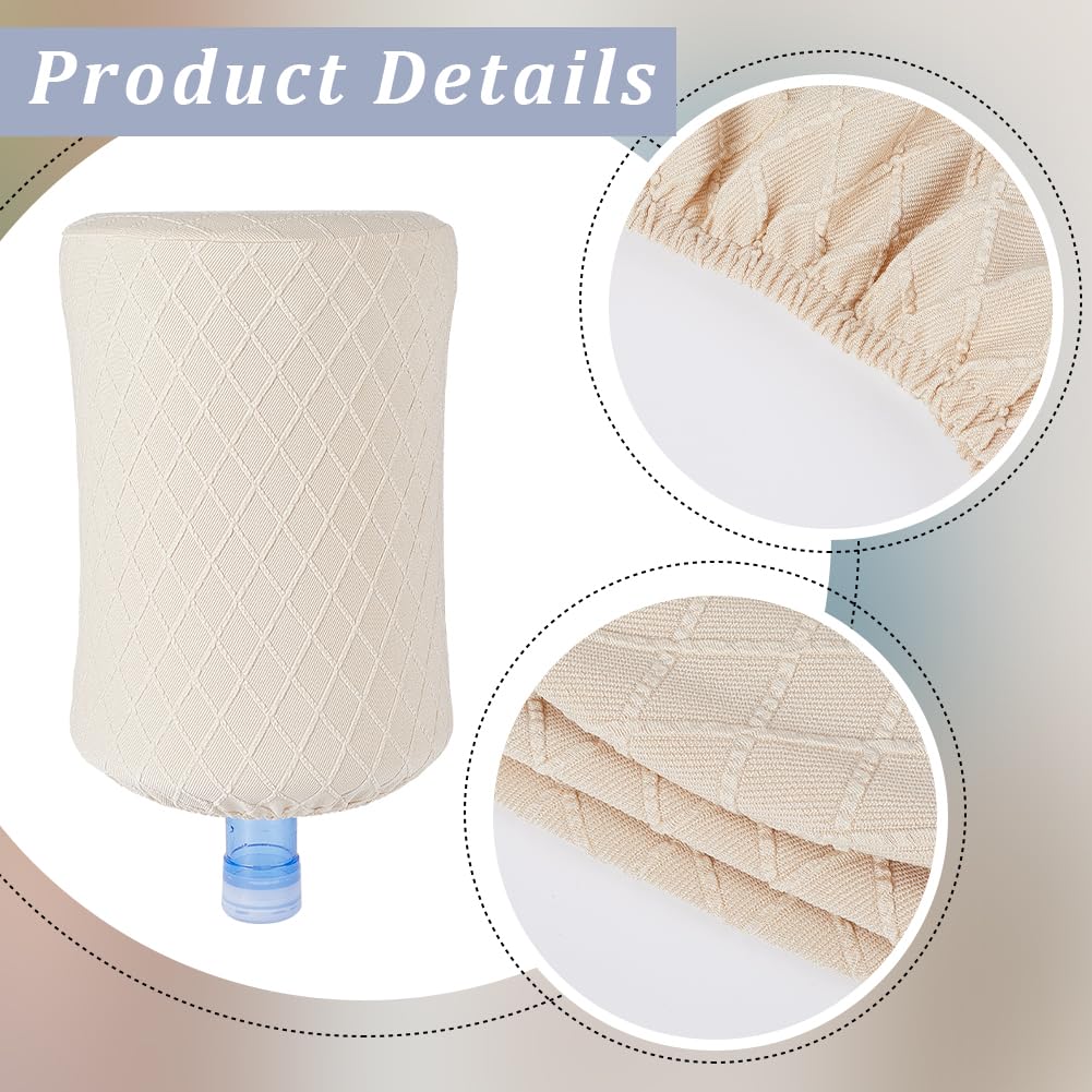 Housse de Protection pour Distributeur d'eau Tissu de Blé Anti Poussière Réutilisable Extensible 5 Gallon
