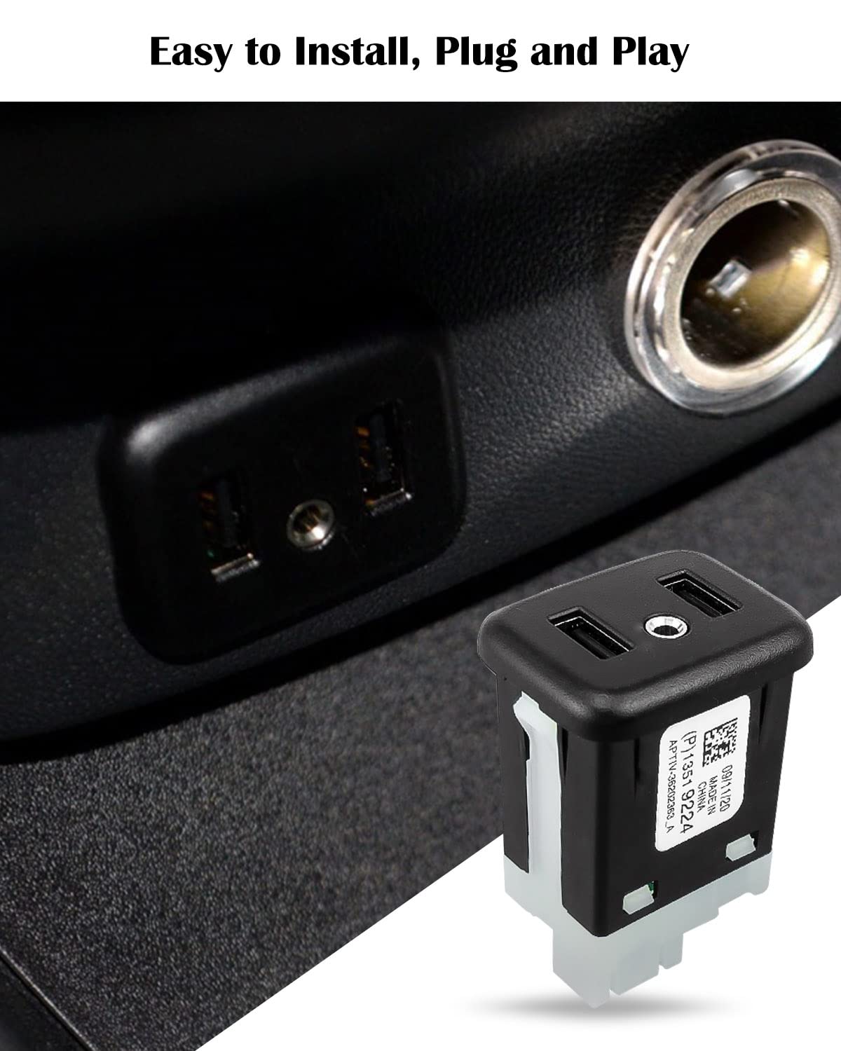 Amazon.com: AUGREX 13519224 USB Port Interface AUX Jack Fit for