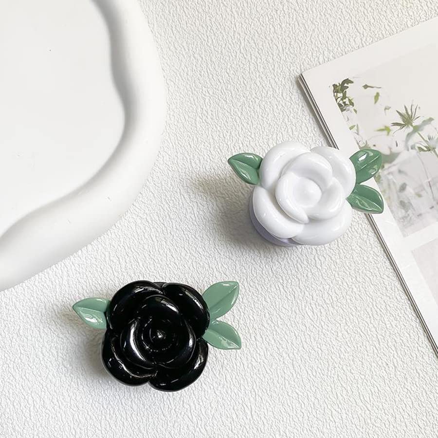 ARFUKA Phone Ring Holder Universal Phone Grip Expanding Rose Flower Phone Grip and Phone Stand for Phones and Tablets Pack of 2
