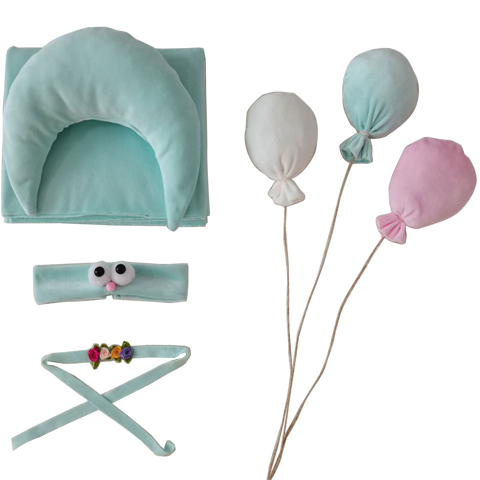 Infant Photo Props Posing Pillow Photostudio Furniture Basket Stuffer Baby Photoshooting Headband for Baby